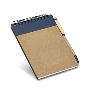 Block notes tascabile a spirale con pagine semplici RINGORD STR93427 - Blu