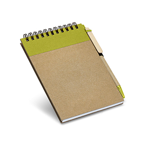 Block notes tascabile a spirale con pagine semplici RINGORD STR93427 - Verde chiaro