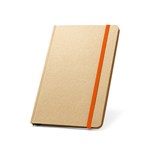 Block notes A5 con pagine a righe ed elastico MAGRITTE STR93481 - Arancione