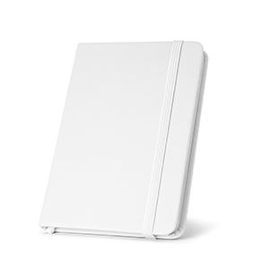 Quaderno con elastico A5 con pagine lisce HEMINGWAY STR93487 - Bianco