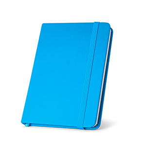 Quaderno con elastico A5 con pagine lisce HEMINGWAY STR93487 - Azzurro