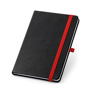 Quaderno A5 con elastico e porta penna ROTH STR93592 - Rosso
