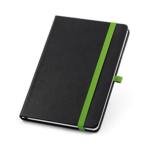 Quaderno A5 con elastico e porta penna ROTH STR93592 - Verde chiaro