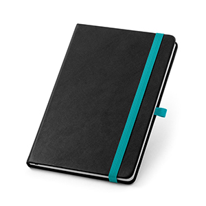 Quaderno A5 con elastico e porta penna ROTH STR93592 - Azzurro