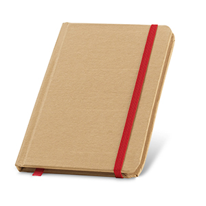 Block notes tascabile con pagine in carta semplice FLAUBERT STR93709 - Rosso