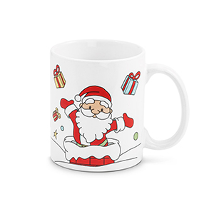 Tazza in ceramica con decorazione natalizia AVORIAZ STR93839 - Assortito