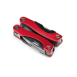 Mini pinza multifunzione pieghevole in acciaio inox e alluminio DUNITO STR94016 - Rosso