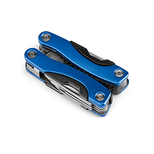 Mini pinza multifunzione pieghevole in acciaio inox e alluminio DUNITO STR94016 - Blu reale
