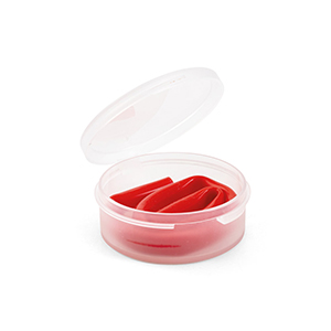 Cannuccia riutilizzabile in silicone DRINKY STR94091 - Rosso