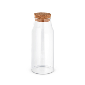 Bottiglia in vetro con tappo in sughero da 800 ml JASMIN 800 STR94235 - Naturale