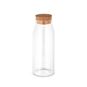 Bottiglia in vetro con tappo in sughero da 1L JASMIN 1000 STR94236 - Naturale