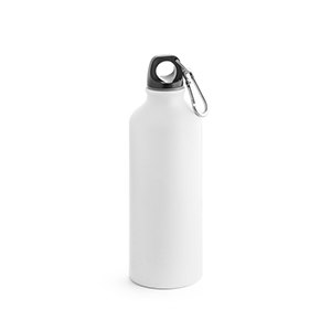 Bottiglia in alluminio con moschettone 550 ml COLLINA STR94246 - Bianco