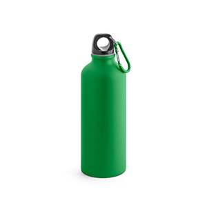 Bottiglia in alluminio con moschettone 550 ml COLLINA STR94246 - Verde
