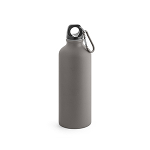 Bottiglia in alluminio con moschettone 550 ml COLLINA STR94246 - Grigio scuro