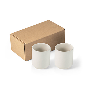 Set di tazzine in ceramica 280 ml OWENS STR94253 - Bianco pastello