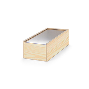 Scatola di legno misura M BOXIE CLEAR M STR94944 - Naturale scuro