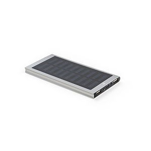 Batteria portatile in alluminio riciclato 8.000 mah CLERK STR97137 - Cromato satinato