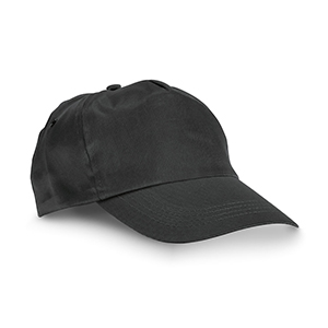 Cappellino baseball classico con 5 pannelli RUFAI STR99029 - Nero