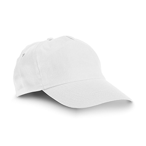 Cappellino baseball classico con 5 pannelli RUFAI STR99029 - Bianco