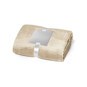 Coperta in pile 150x120 cm da 240gsm DYLEAF STR99075 - Beige