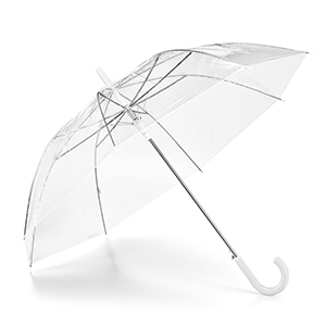 Ombrello trasparente con apertura automatica NICHOLAS STR99143 - Bianco