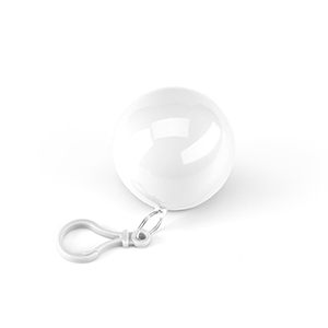 Poncho impermeabile in sfera portachiavi ISABEL STR99214 - Bianco