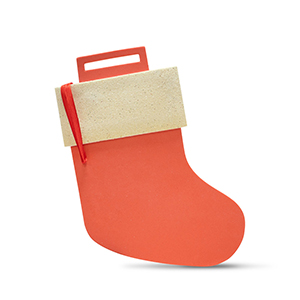 Decorazioni di natale a forma di calza STR99321 - Rosso