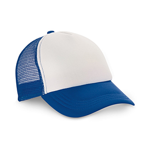 Cappellino truker in poliestere e rete NICOLA STR99426 - Blu reale