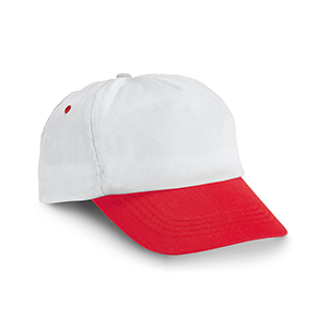 Cappellino in poliestere con visiera STEFANO STR99537 - Rosso