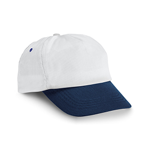 Cappellino in poliestere con visiera STEFANO STR99537 - Blu scuro