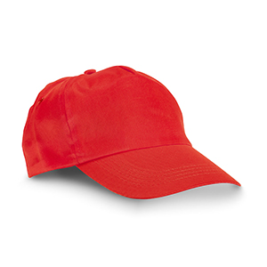 Cappello da baseball in poliestere CAMPBEL STR99547 - Rosso