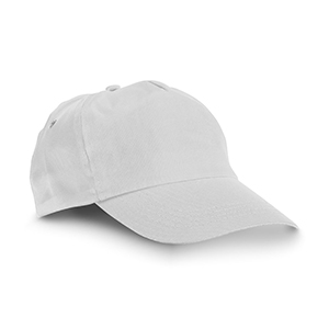 Cappello da baseball in poliestere CAMPBEL STR99547 - Bianco