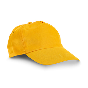 Cappello da baseball in poliestere CAMPBEL STR99547 - Giallo