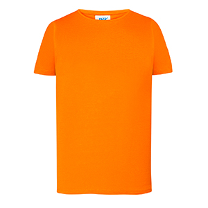 T shirt personalizzabile da bambina in cotone 155gr JHK TONGA TSLKTNG - Arancio