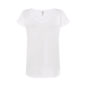 T-shirt promozionale da donna bianca in cotone 120gr JHK URBAN SEA TSLSEA-B - Bianco