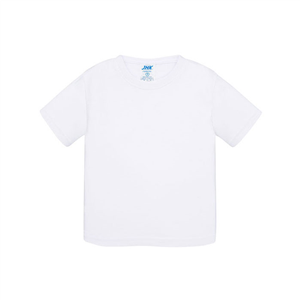 Maglia personalizzata per bambini piccoli bianca in cotone 155gr JHK BABY TSRB150-B - Bianco