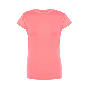 T-shirt personalizzata donna colori fluo in cotone 145gr JHK REGULAR LADY TSRLCMF-F - Fucsia Fluo