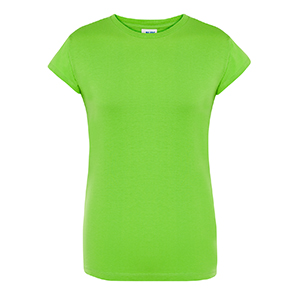 T-shirt promozionale da donna in cotone 145gr JHK REGULAR LADY TSRLCMF - Lime