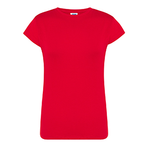 T-shirt promozionale da donna in cotone 145gr JHK REGULAR LADY TSRLCMF - Rosso