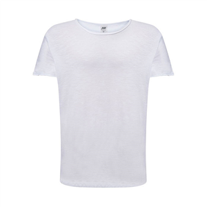 T-shirt personalizzata uomo bianca in cotone slub 120gr JHK SLUB TSUASLB-B - Bianco