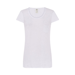 T shirt personalizzabile da donna bianca in cotone 120gr JHK CAPRI TSULCPR-B - Bianco