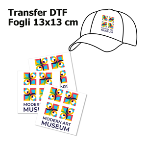 Transfer DTF in fogli da 13x13 cm ZG22700 - Transfer DTF