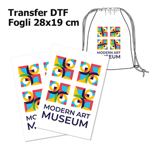 Transfer DTF in fogli da 28x19 cm ZG22710 - Transfer DTF