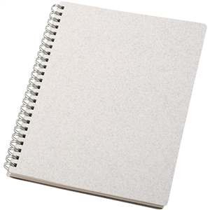 Quaderno a spirale con copertina in cotone in formato A5 Luxe BIANCO 107719