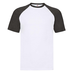T-shirt personalizzabile uomo in cotone 170gr Fruit of the Loom VALUEWEIGHT SHORT SLEEVE BASEBALL T 610260