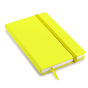 Quaderno personalizzato con copertina soft touch con elastico in formato A5 NOTYSOFT-M FLU L18033