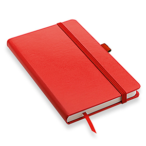 Quaderno personalizzato con copertina soft con elastico e portapenna in formato A5 NOTYPEN-M L19036