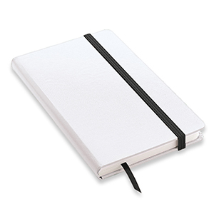 Quaderno personalizzato con copertina soft touch con elastico in formato A6 NOTYSOFT-SB L20041