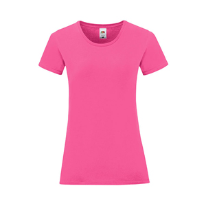 T shirt personalizzabile donna in cotone 150 gr Fruit of the Loom ICONIC MKT1325