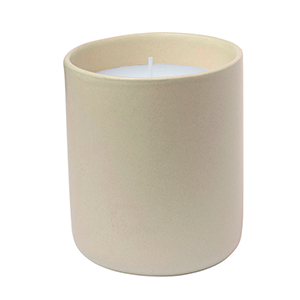 Candela personalizzata in ceramica con aroma vaniglia ELORA MKT20600